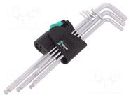 Wrench-set; Hex Plus key; steel; 7pcs. WERA