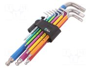 Wrench-set; Hex Plus key; stainless steel; 9pcs. WERA