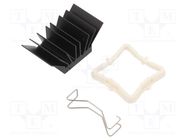 Heatsink: extruded; grilled; BGA; black; L: 21mm; W: 21mm; H: 14.5mm Advanced Thermal Solutions