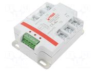 Relay: solid state; 25A; Uswitch: 24÷530VAC; 3-phase; 78x105x38mm RELPOL