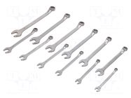 Wrench-set; bent,combination spanner; 12pcs. BAHCO