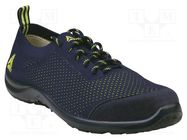 Shoes; Size: 44; yellow-blue; cotton,polyester; with metal toecap DELTA PLUS