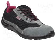 Shoes; Size: 39; black-pink; polyester,suede split leather DELTA PLUS