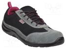 Shoes; Size: 42; black-pink; polyester,suede split leather DELTA PLUS
