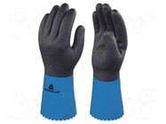 Protective gloves; Size: 11; light-blue; acrylic,latex,polyamide DELTA PLUS