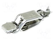 Crocodile clip; 20A; Grip capac: max.16mm; Overall len: 62mm MUELLER ELECTRIC