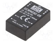 Converter: DC/DC; 3W; Uin: 36÷72V; Uout: 5VDC; Uout2: -5VDC; DIP24 MEAN WELL