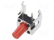 Microswitch TACT; SPST; Pos: 2; 0.05A/12VDC; THT; 2.6N; 6x6x3.5mm ALPS