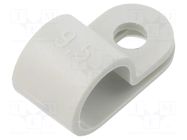 Fixing clamp; Cable P-clips; ØBundle : 9.5mm; W: 10mm; polyamide OBO BETTERMANN