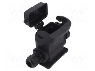 Enclosure for connectors: HDC; size 10B; for panel mounting HARTING