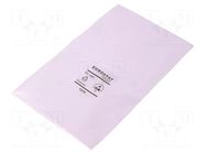 Protection bag; ESD; L: 305mm; W: 254mm; Thk: 50um; polyetylene; pink EUROSTAT GROUP