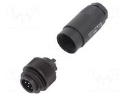 Connector: circular; plug; male; PIN: 7; 250V; unshielded; 10A; IP67 BINDER