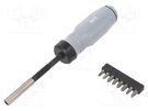 Kit: screwdrivers; with ratchet; Phillips,Pozidriv®,slot AVIT