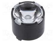 LED lens; round; plexiglass PMMA; transparent; 11÷24°; H: 6.8mm LEDIL