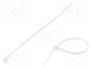 Cable tie; L: 400mm; W: 4.6mm; polyamide; 215N; natural; Ømax: 105mm TIE10