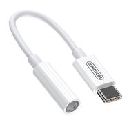 Joyroom headphone adapter 3.5mm mini jack (female) - USB Type C (male) white (SH-C1), Joyroom