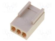 Plug; wire-board; female; 2.5mm; PIN: 3; w/o contacts; for cable MOLEX