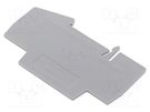 Separating plate; grey; Width: 2mm; Ht: 53mm; L: 88.7mm PHOENIX CONTACT