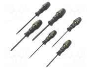 Kit: screwdrivers; Pozidriv®,slot; PZ0,PZ1,PZ2,SL 3,SL 5; ESD C.K