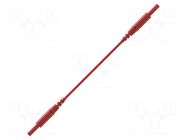 Test lead; 10A; banana plug 2mm,both sides; Len: 0.1m; red SCHÜTZINGER