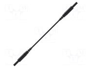 Test lead; 10A; banana plug 2mm,both sides; Len: 0.75m; black SCHÜTZINGER