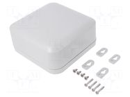 Enclosure: multipurpose; X: 160mm; Y: 160mm; Z: 70mm; polycarbonate HAMMOND