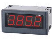 Voltmeter; digital,mounting; -250÷250V; LED; 4-digit; Char: 20mm LUMEL