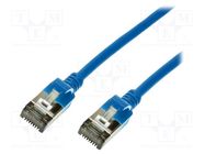 Patch cord; U/FTP; 6a; stranded; Cu; elastomer thermoplastic TPE LOGILINK