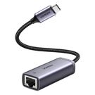 Ugreen external USB Type C network adapter - RJ45 1Gbps (1000Mbps) gray (40322 CM483), Ugreen