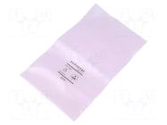 Protection bag; ESD; L: 508mm; W: 406mm; Thk: 90um; polyetylene; pink EUROSTAT GROUP