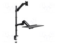Holder; 9kg; 13÷27"; Arm len: 668mm; Standard: 75x75mm,100x100mm LOGILINK