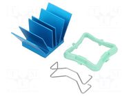 Heatsink: extruded; grilled; BGA; blue; L: 19mm; W: 19mm; H: 17.5mm Advanced Thermal Solutions