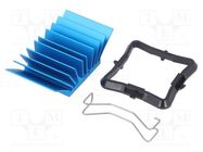 Heatsink: extruded; grilled; BGA; blue; L: 25mm; W: 25mm; H: 12.5mm Advanced Thermal Solutions