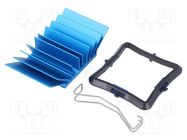 Heatsink: extruded; grilled; BGA; blue; L: 31mm; W: 31mm; H: 12.5mm Advanced Thermal Solutions