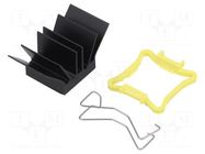 Heatsink: extruded; grilled; BGA; black; L: 17mm; W: 17mm; H: 14.5mm Advanced Thermal Solutions