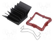 Heatsink: extruded; grilled; BGA; black; L: 23mm; W: 23mm; H: 14.5mm Advanced Thermal Solutions