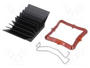 Heatsink: extruded; grilled; BGA; black; L: 33mm; W: 33mm; H: 14.5mm Advanced Thermal Solutions