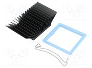 Heatsink: extruded; grilled; BGA; black; L: 45mm; W: 45mm; H: 19.5mm Advanced Thermal Solutions