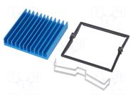 Heatsink: extruded; grilled; BGA; blue; L: 40mm; W: 40mm; H: 7.5mm Advanced Thermal Solutions