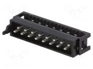 Connector: Micro-MaTch; plug; male; PIN: 16; IDC; for ribbon cable TE Connectivity