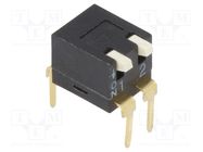 Switch: DIP-SWITCH; Poles number: 2; ON-OFF; 0.025A/24VDC; Pos: 2 OMRON Electronic Components