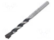 Drill bit; for concrete; Ø: 7mm; Ø: 9/32"; L: 100mm; metal; blister ALPEN-MAYKESTAG
