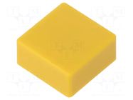Button; push-in; none; 5.5mm; -25÷70°C; square; yellow OMRON Electronic Components