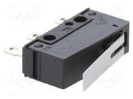 Microswitch SNAP ACTION; 0.1A/125VAC; with lever; SPDT; ON-(ON) OMRON Electronic Components