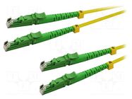 Fiber patch cord; OS2; LSH/APC,both sides; 5m; LSZH; yellow LOGILINK