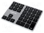 Keyboard; black; wireless,Bluetooth 3.0 EDR; 10m 