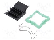 Heatsink: extruded; grilled; BGA; black; L: 19mm; W: 19mm; H: 9.5mm Advanced Thermal Solutions