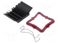 Heatsink: extruded; grilled; BGA; black; L: 23mm; W: 23mm; H: 9.5mm Advanced Thermal Solutions