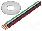 Wire: ribbon; TLWY; 5x0.35mm2; stranded; Cu; unshielded; PVC; 150V TECHNOKABEL