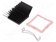 Heatsink: extruded; grilled; BGA; black; L: 33mm; W: 33mm; H: 19.5mm Advanced Thermal Solutions